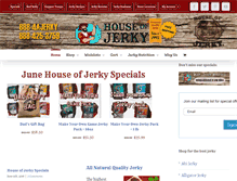 Tablet Screenshot of houseofjerky.net